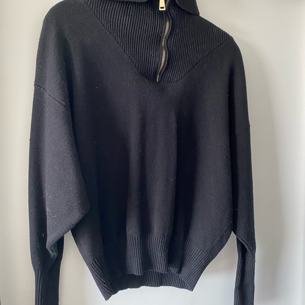 Zara Black Knit Top